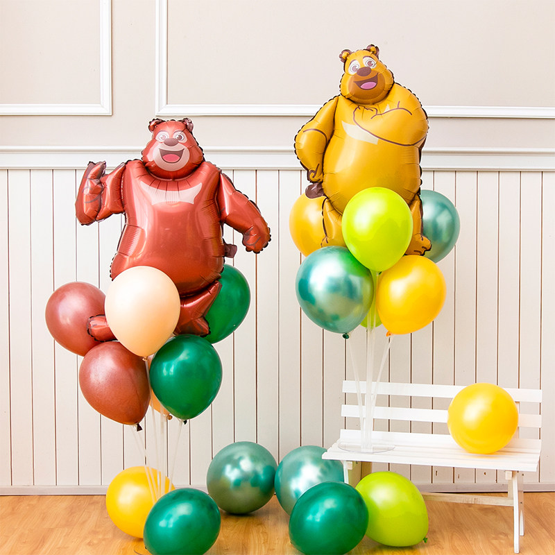 男孩生日装饰场景熊出没主题气球布置光头强熊大熊二圆环立柱桌飘,节庆用品/礼品,装扮布置套餐,淘宝优惠券,粉丝福利购,淘宝优惠卷