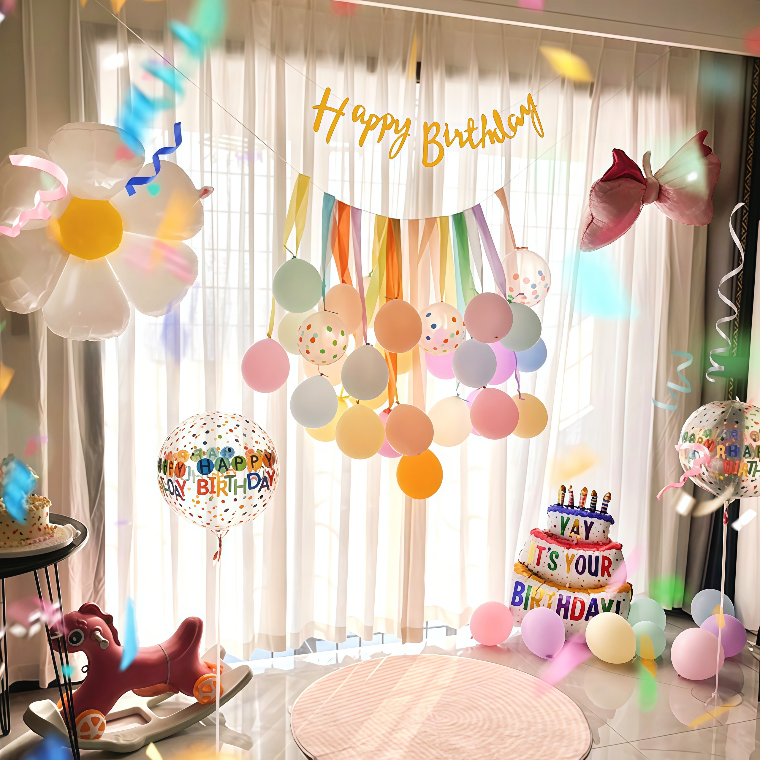 儿童生日装饰布置气球