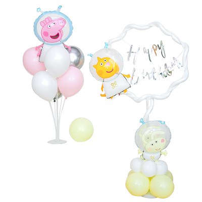 送打气筒备用气球胶点胶带