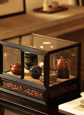 紫光檀收纳柜红木大酸枝展