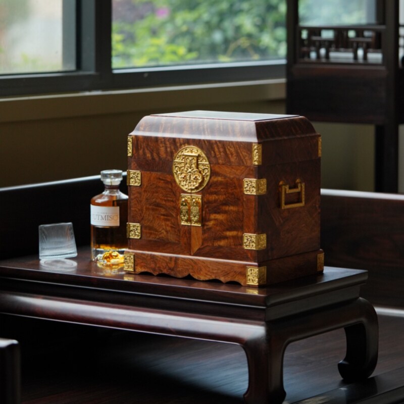 海南黄花梨木首饰箱红木中式仿古百宝箱饰品首饰盒实木官皮箱高档