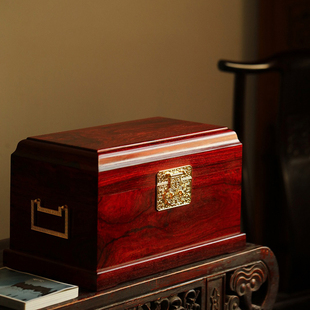 世代传承印度小叶紫檀木官皮箱首饰收纳盒红木高档精致榫卯宝藏箱