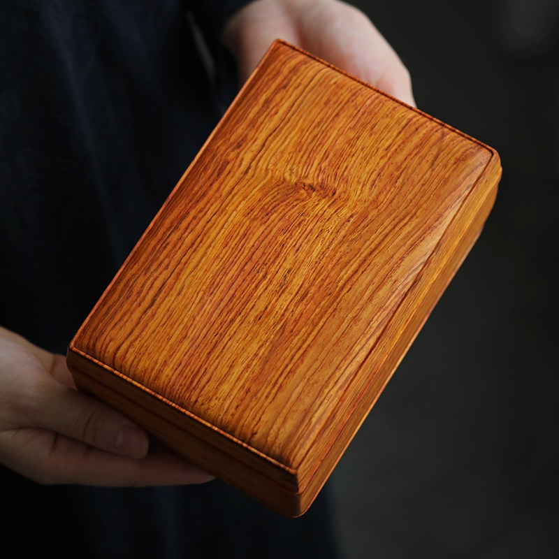 《一物一拍》海南黄花梨全独板金屋首饰盒藏品降香黄檀婚庆嫁妆箱