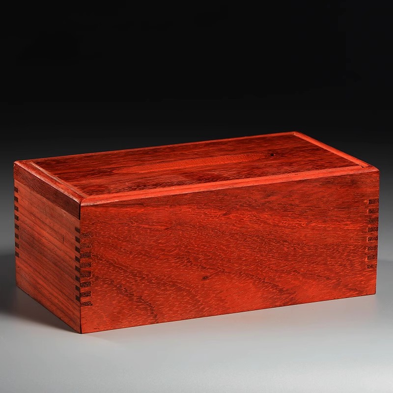 红花梨抽纸盒办公室家用实木纸巾盒客厅茶几桌面中式简约餐巾纸盒