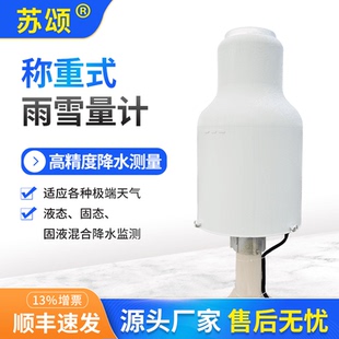 称重式雨雪量计水文气象高精度雨量筒在线雨量桶融雪型雨量计雨雪