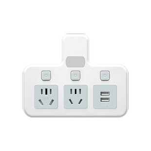 16a多功能插座转换器万能10安转16安空调大功率三孔插头多孔面板