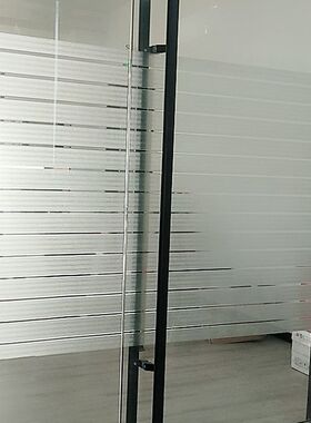 玻璃贴膜磨砂条纹免胶阳台透光