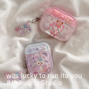 可爱卡通动漫狐狸适用苹果耳机保护套airpods4无线蓝牙耳机壳三四代airpodpro2二代ipod耳机盒airpods3保护壳