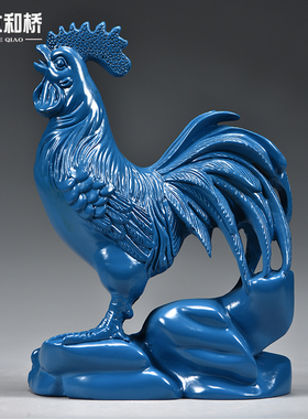 十二生肖木头鸡摆件家居客厅装饰