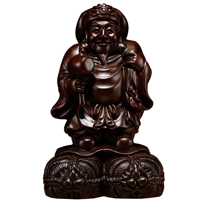 雕刻大黑天财神爷寺庙供奉工艺品