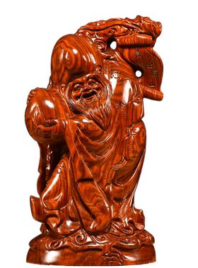 老寿星客厅摆件花梨木