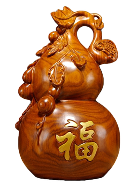 雕刻家居客厅桌面送礼葫芦摆件