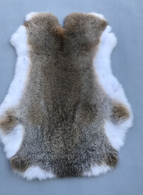 整张獭兔皮兔子皮真皮真毛护膝护腰坐垫扶手箱垫手包保暖皮草原料