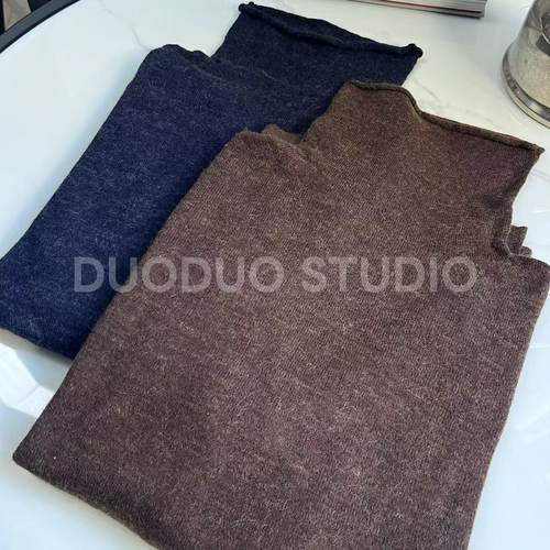 【多多还是多多】微透软糯无敌高领羊驼毛羊毛衫8805