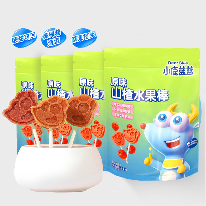小鹿蓝蓝山楂棒尝鲜4袋组合 山楂果肉条休闲零食属于什么档次？