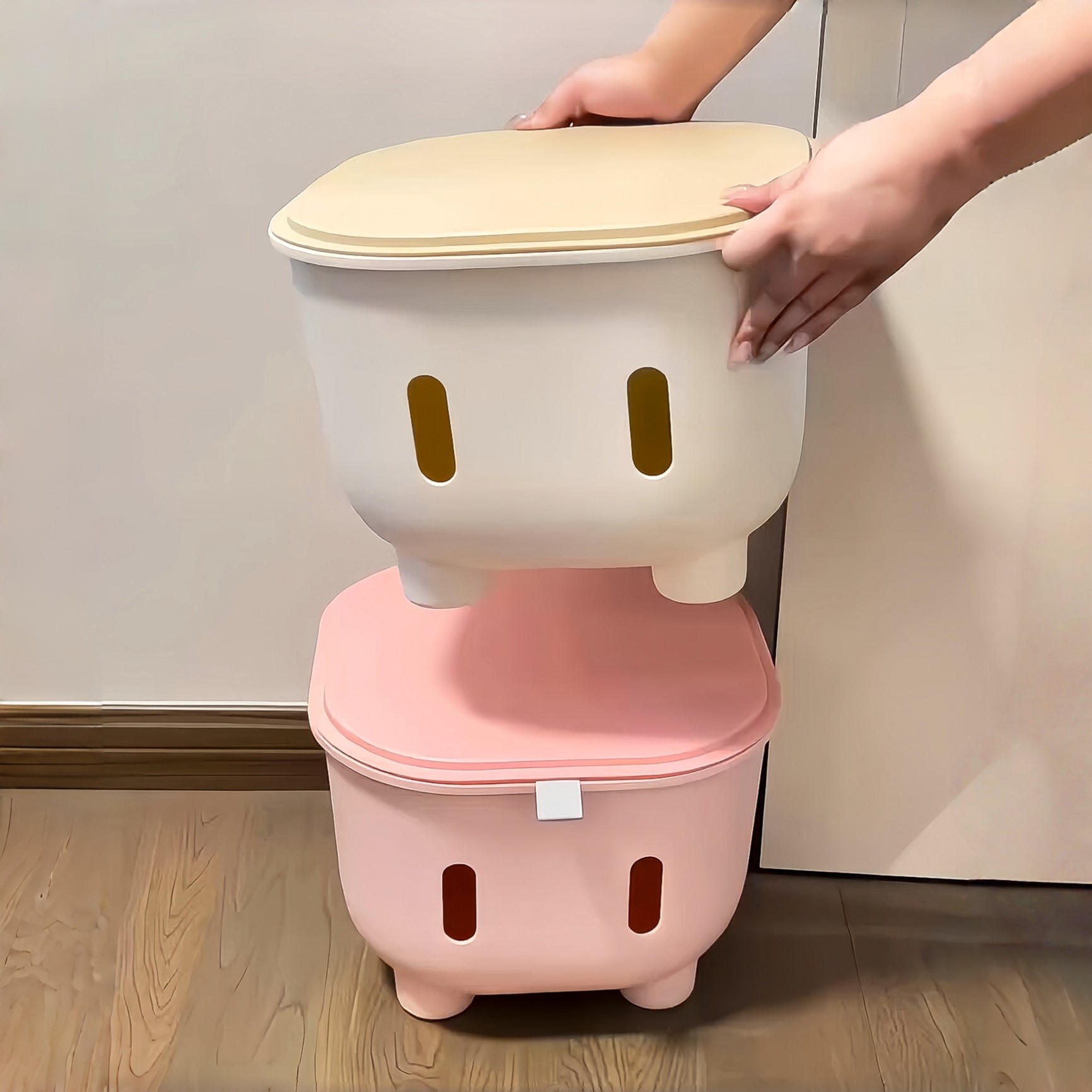 收纳凳储物凳小凳子家用矮凳换鞋凳大容量零食玩具收纳箱储物箱子