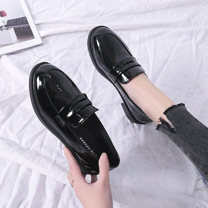 Single shoe summer jk Baby leather shoes 42 Lok Fu shoes British style Flat bottom Doug shoes Gat Large Women's Shoes 41 - 43in the Women's Shoes, Low shoes  category - from Buy2taobao.com to provide professional Taobao agent buy service