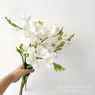 工厂直供 仿真花 PU玉簪花 手感仿真香雪兰 蕙兰花家居拍摄道具花