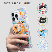 原创卡通可爱啪嗒磁吸手机支架创意可爱彩色ins风趣味强力磁吸新款 女小众MagSafe苹果华为伸缩折叠便携懒人