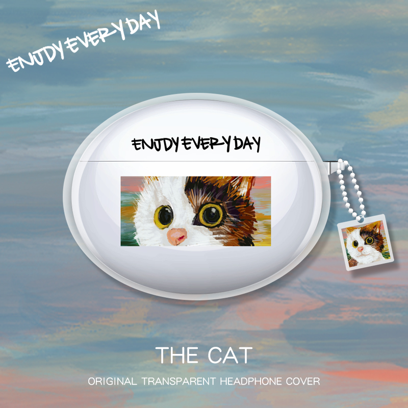 适用华为freebuds4i保护套无线蓝牙耳机潮牌可爱卡通创意huawei耳机套可爱四代透明硅胶华为freebuds4i保护壳