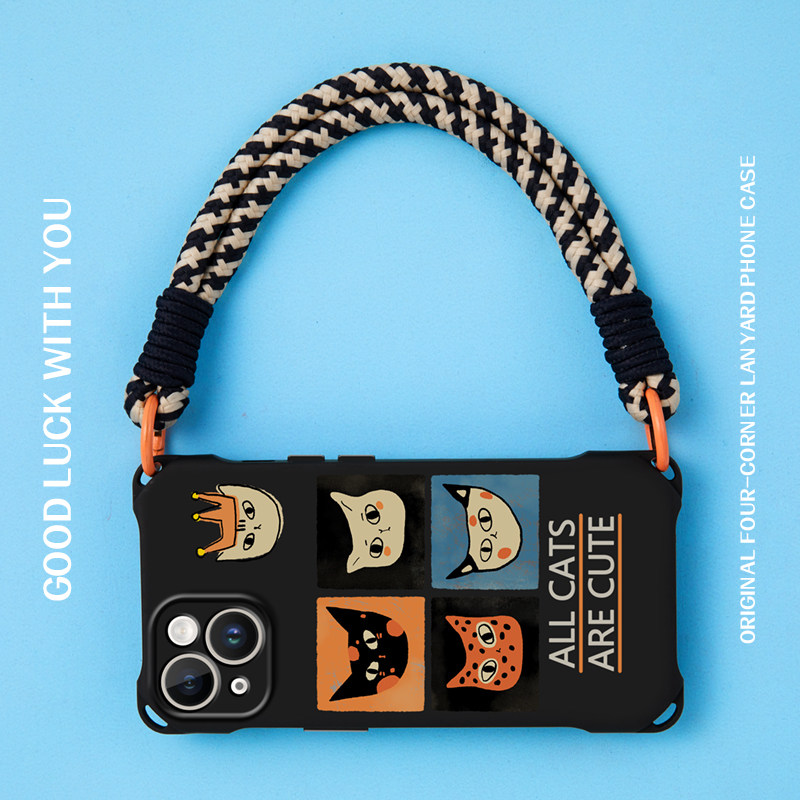 适用苹果15promax手机壳带挂绳新款复古14pro可背小众iphone13斜挎背带黑色12腕带卡通11ins高级小众xs创意xr,3C数码配件,手机保护套/壳,淘宝优惠券,粉丝福利购,淘宝优惠卷