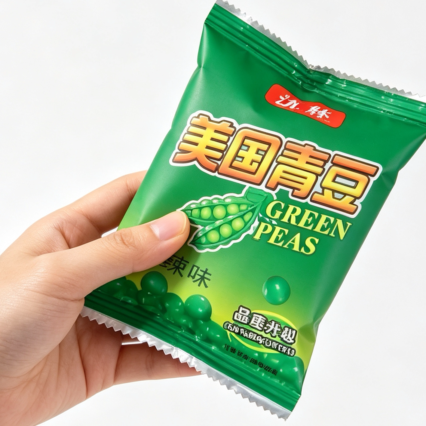 滇脉美国青豆蒜香麻辣香辣味豌豆独立包装香酥嚼劲追剧解馋小零食