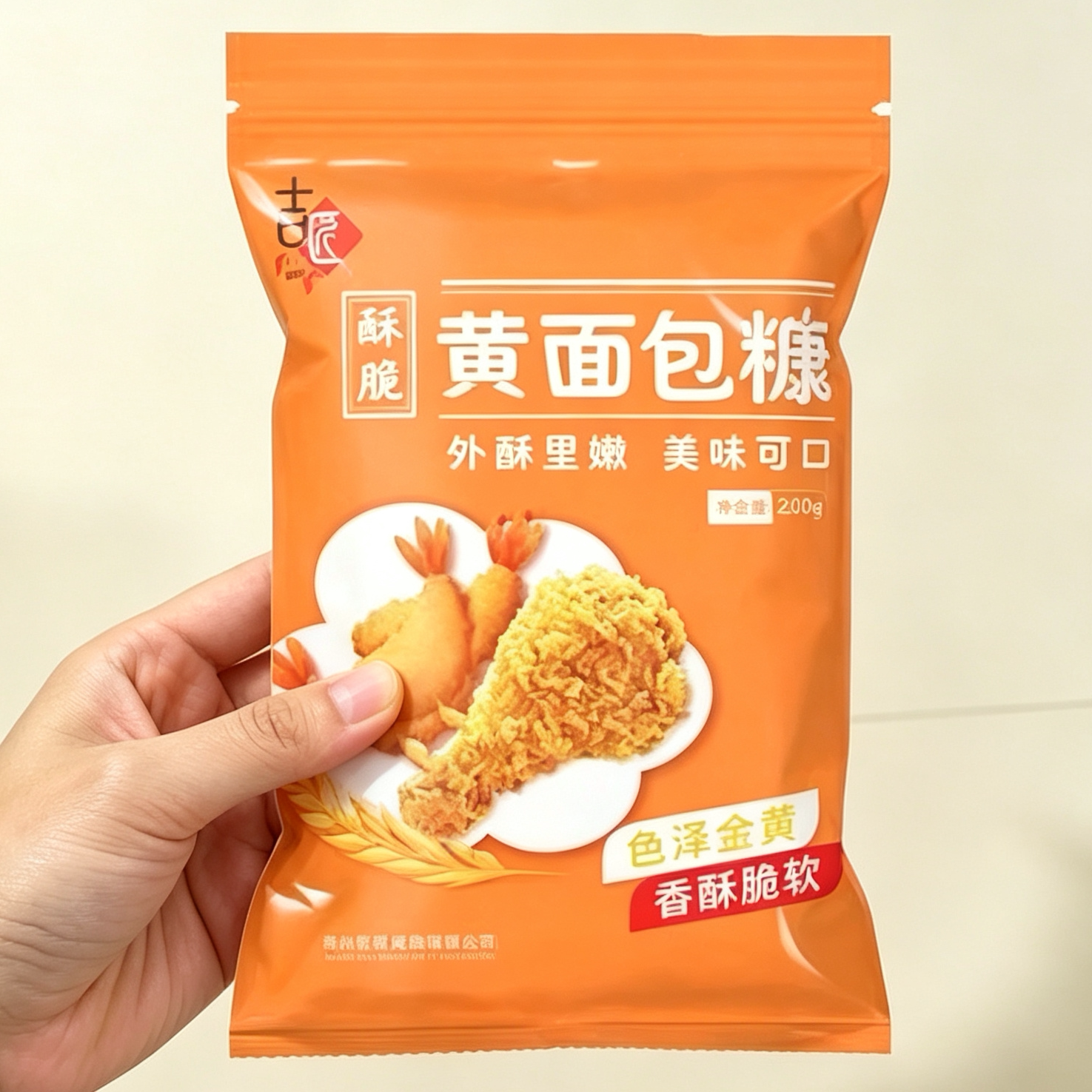 吉匠面包糠家用油炸香酥香蕉脆皮鸡排粉屑糖炸鸡裹粉金黄色小包装图片