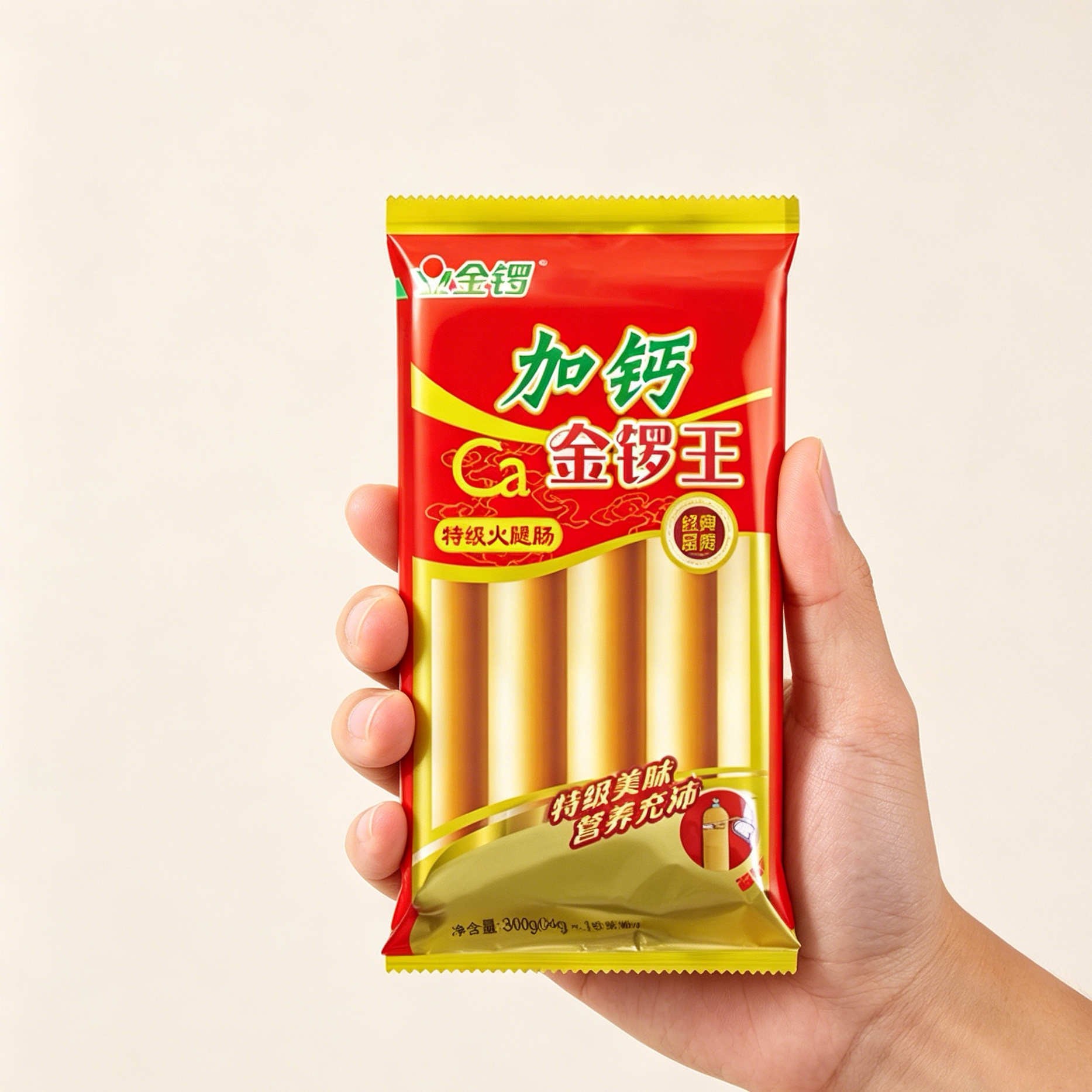 金锣加钙王火腿肠香肠