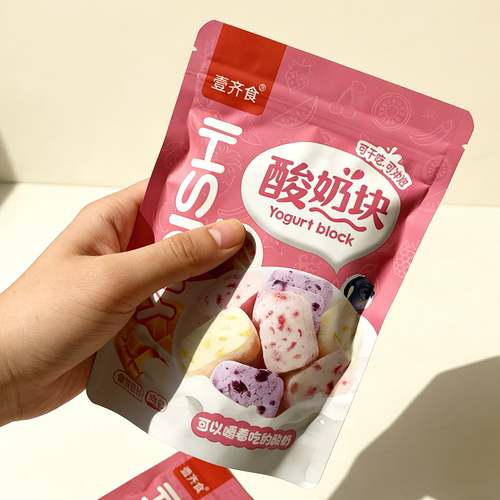 壹齐食冻干酸奶块网红水果干办公室蓝莓草莓小零食混合小吃的休闲