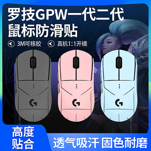 罗技GPW一代/二代贴膜吸汗贴