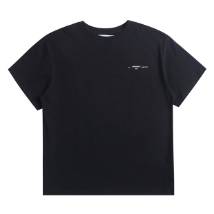 半袖 宽松T恤男女情侣款 潮牌ins WILWHIOS印花箭头圆领套头短袖 OFF