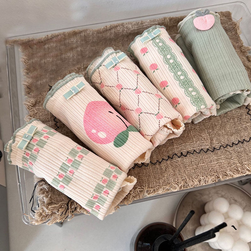 "请保持可爱"【竖纹透气面料】少女日系可爱桃子小清新