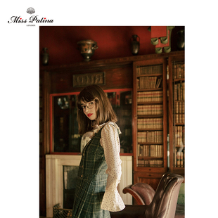MP英伦复古原创设计 60年代摩登感苏格兰经典格子背心裙