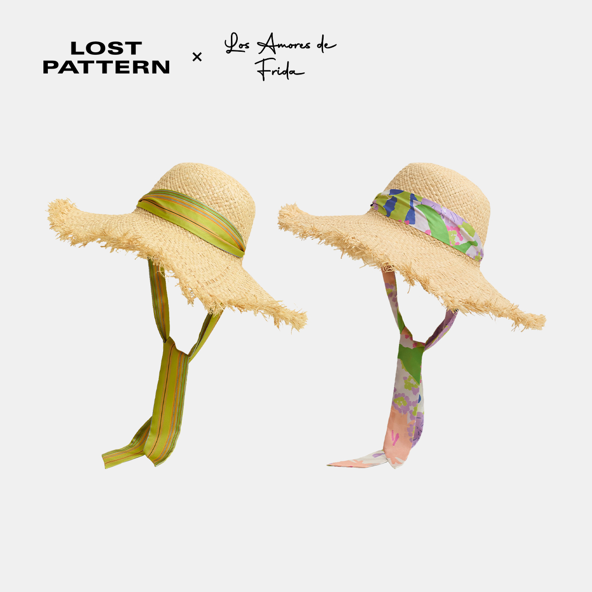 夏季度假风大檐须边拉菲草草帽