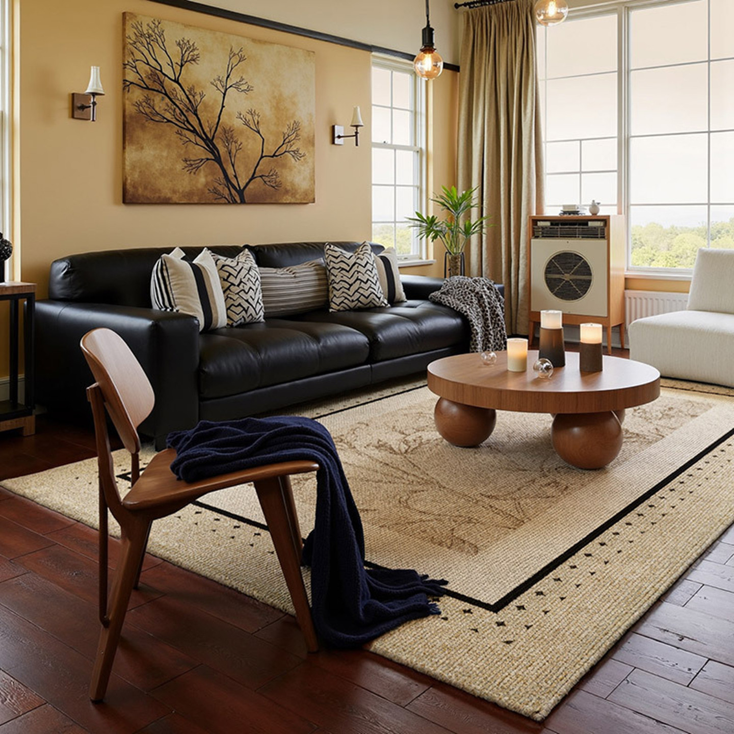 中古风三防圈绒地毯客厅茶几毯卧室床边毯TPR底防滑垫耐脏易打理,居家布艺,地毯,淘宝优惠券,粉丝福利购,淘宝优惠卷