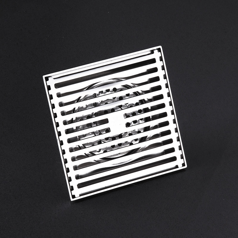 不锈钢地漏3厘反边竹排地漏浴室防臭防堵防臭防虫地漏DN50 75 110
