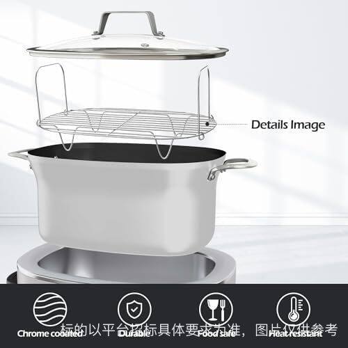 不锈钢材质椭圆形蒸鱼架