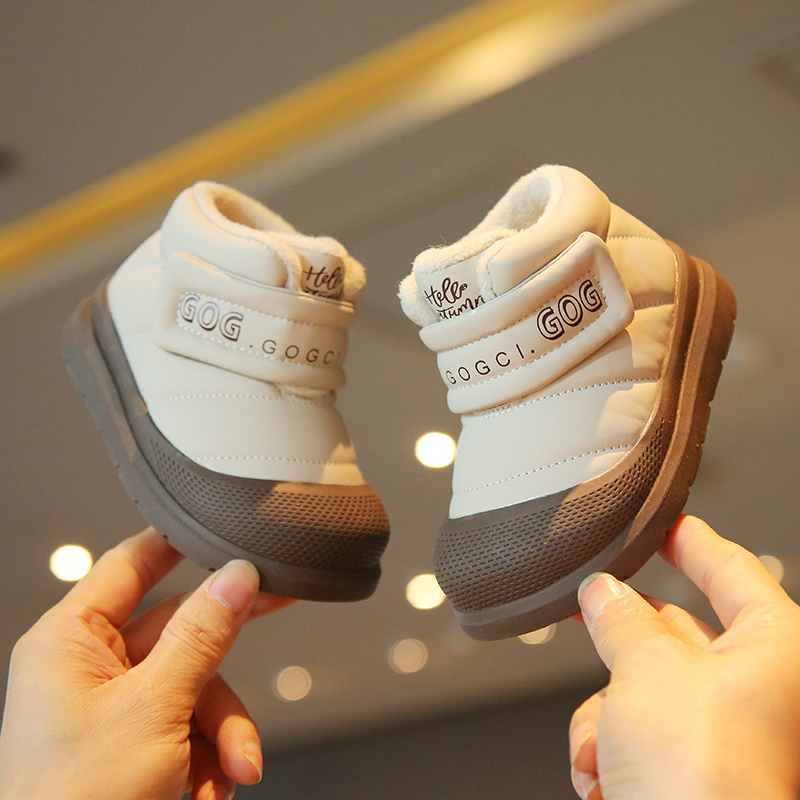 宝宝雪地靴小童防水东北大棉鞋