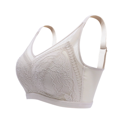 牧柔三角杯无钢圈蚕丝养护文胸