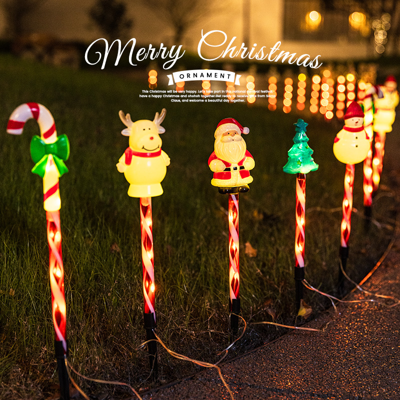 圣诞节装饰品庭院灯发光地插灯