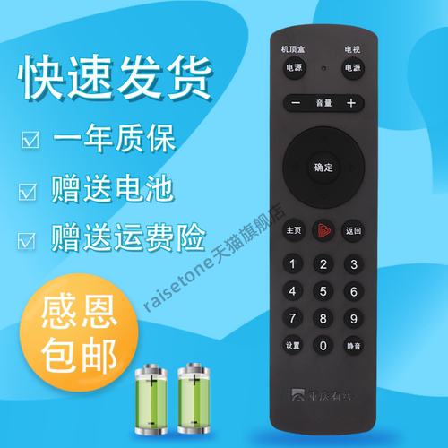 raisetone适用于重庆有线海信DB808HC2数字机顶盒遥控器天柏同方