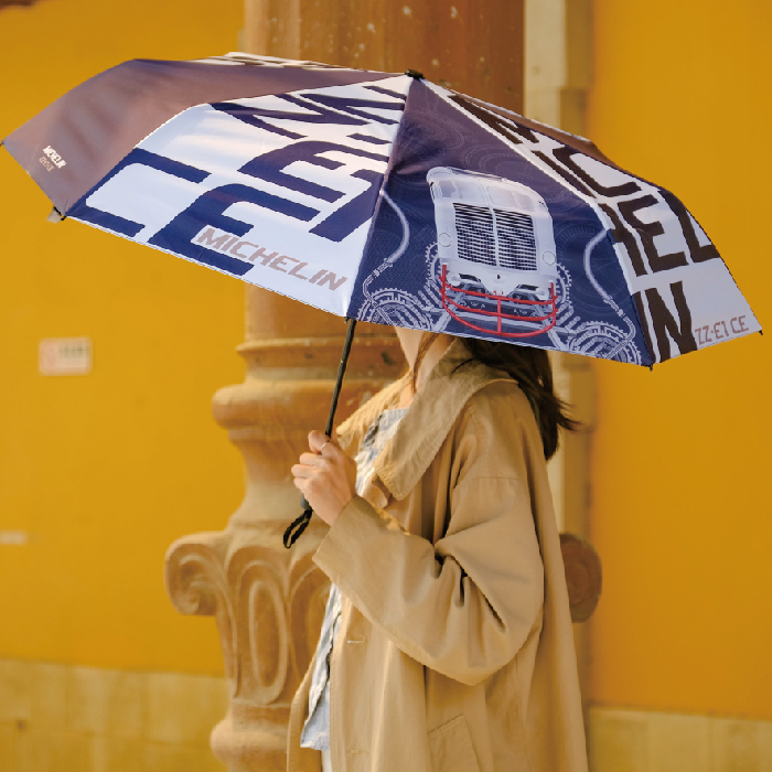 铁路黑胶涂层不锈钢两用伞