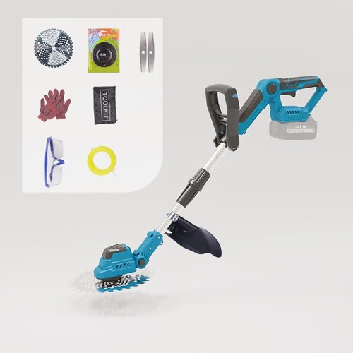 电动割草机小型家用除草机充电式草坪修剪机锂电多功能打草机