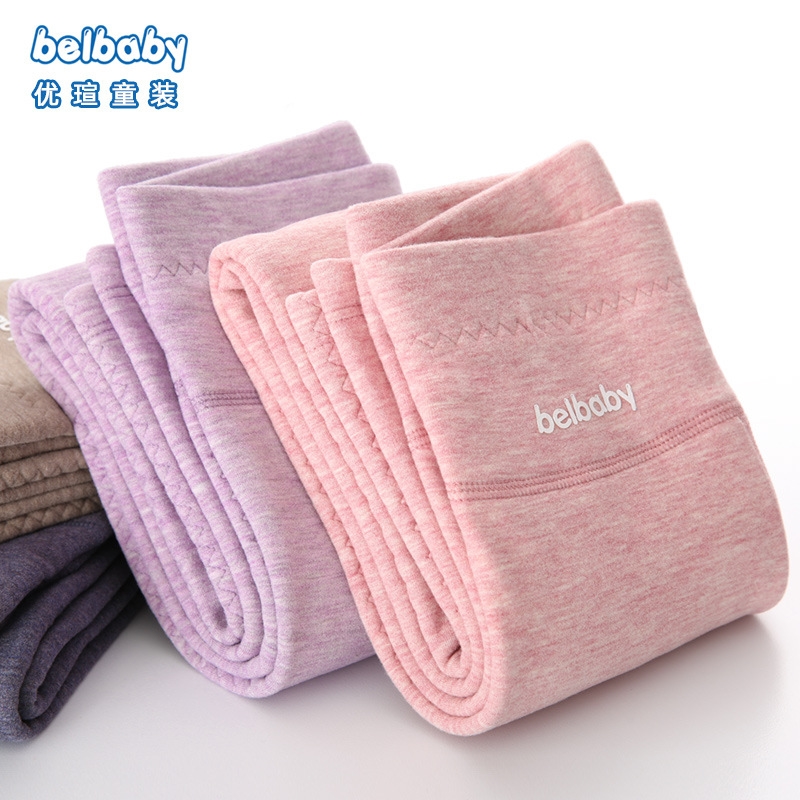 儿童高腰保暖裤双层加厚校服神器