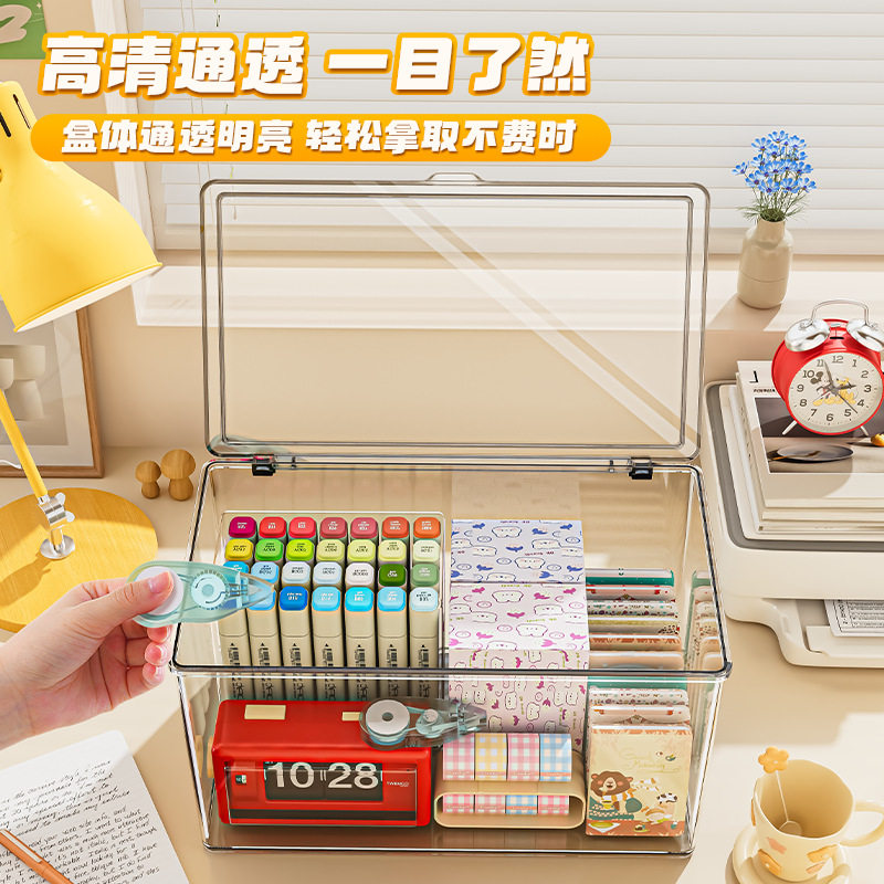 桌面收纳盒透明亚克力防