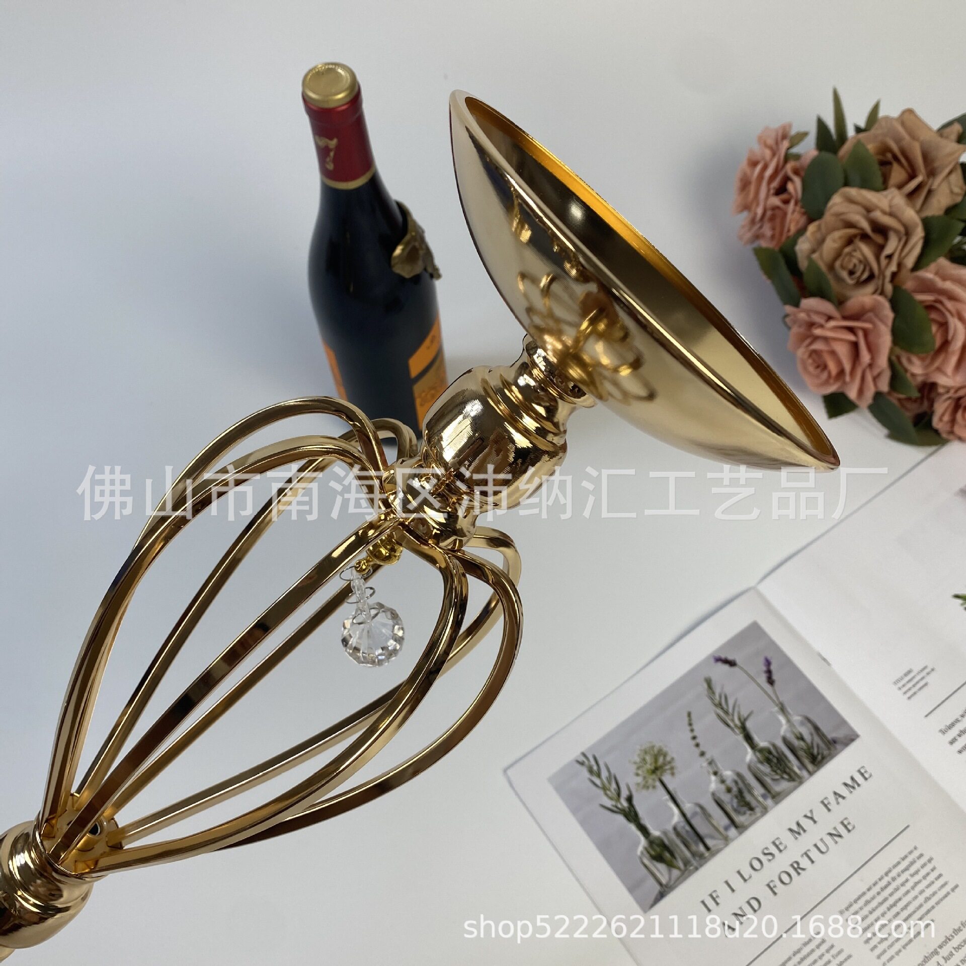 婚庆道具新款爱心烛台桌