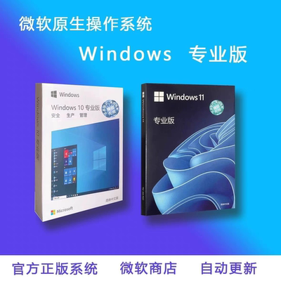 正版Windows11专业版系统u盘彩盒装系统重装win10Pro零售版retail