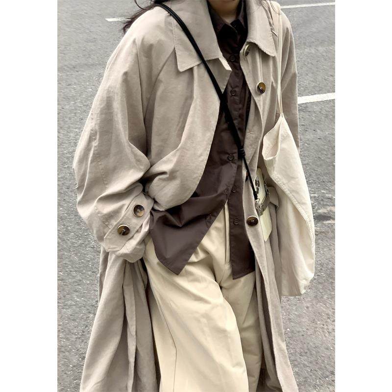 高级感风衣外套女2025春秋季新款小个子巨好看薄款韩版韩系中长款