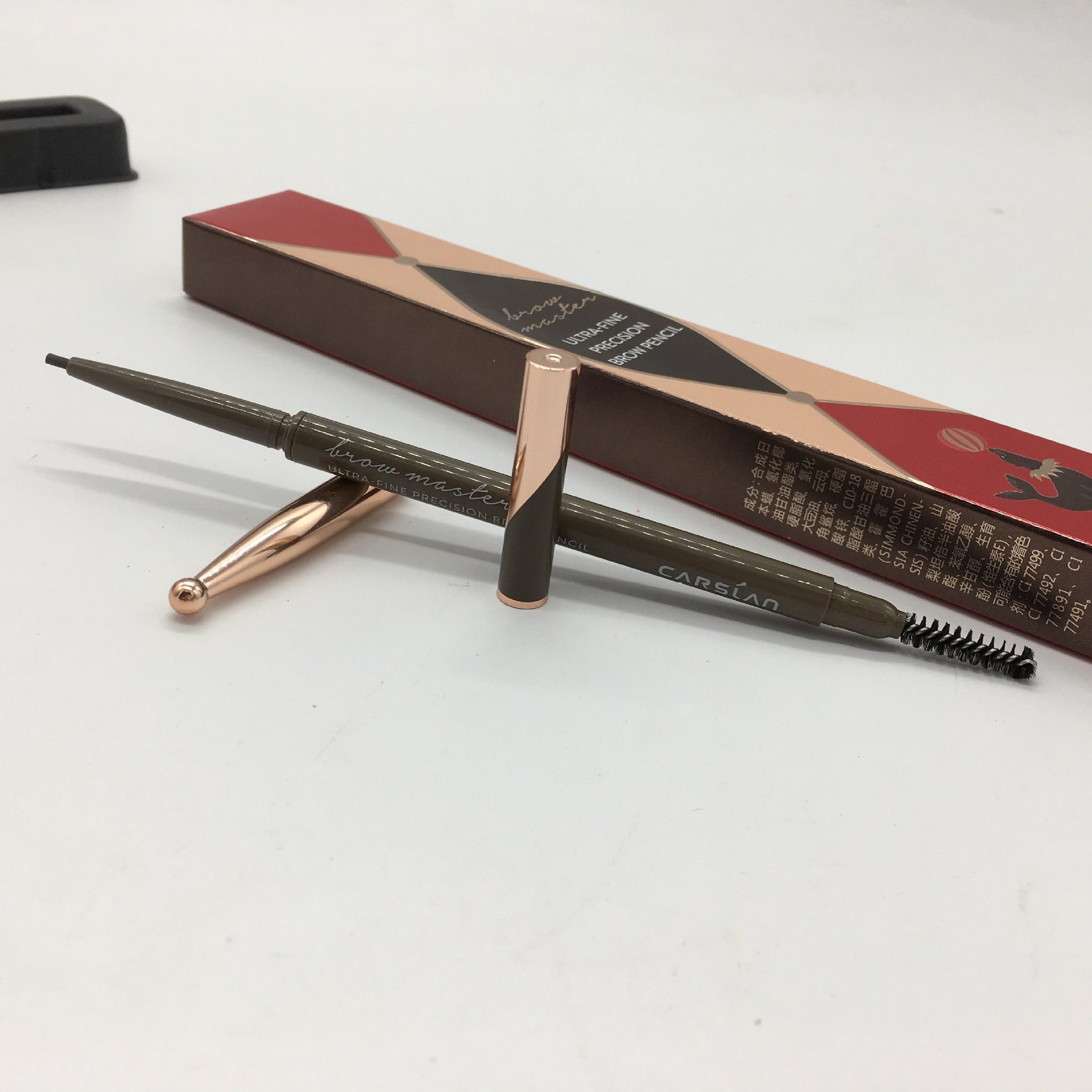 卡姿兰精细微雕眉笔微描眉笔极细笔芯防水防汗立体自然