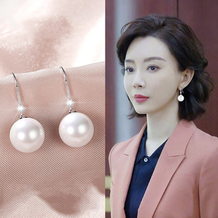 陈数同款珍珠耳环2024年新款潮气质复古高级感轻奢大耳坠女送妈妈